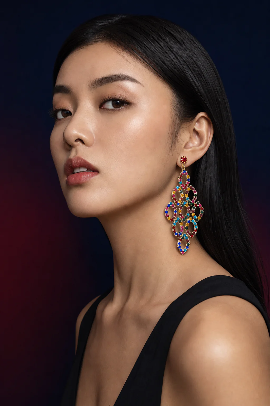 Rhinestone reference-led editorial visual