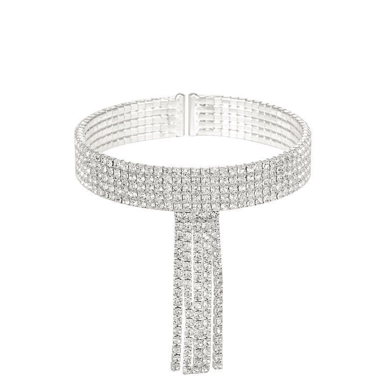 Crystal Tassel Cuff
